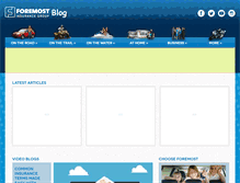 Tablet Screenshot of blog.foremost.com